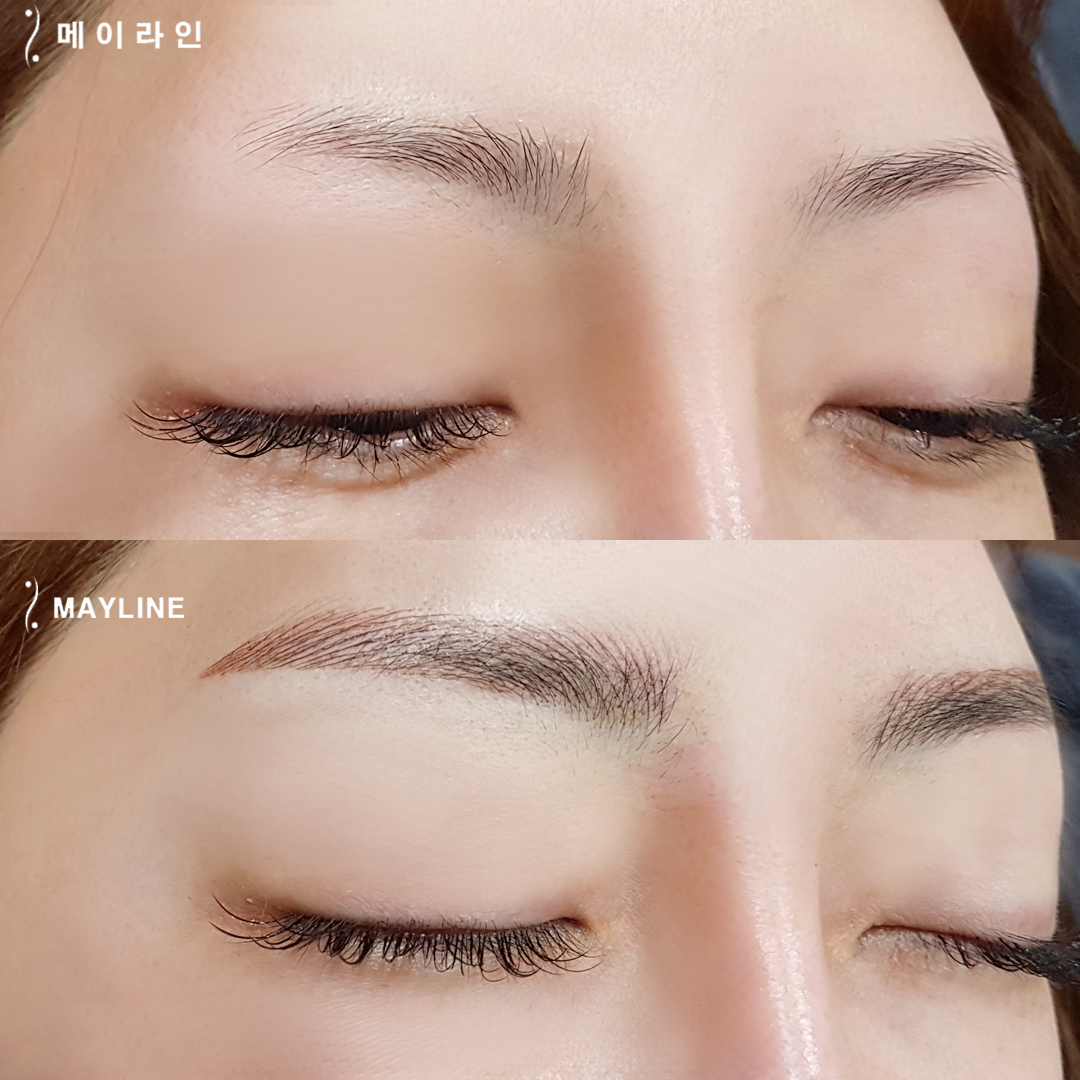  以自然纹眉显得整齐的眉毛模样