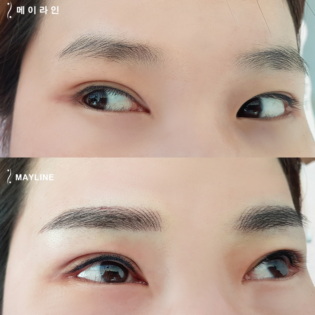  以自然纹眉显得整齐的眉毛模样