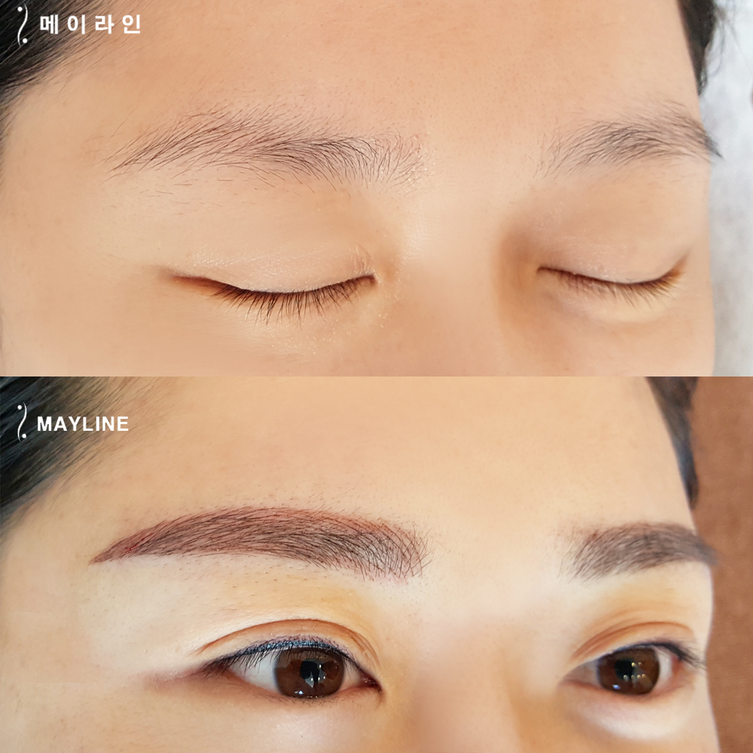  把眉毛纹身痕迹自然遮盖的雾加丝眉毛