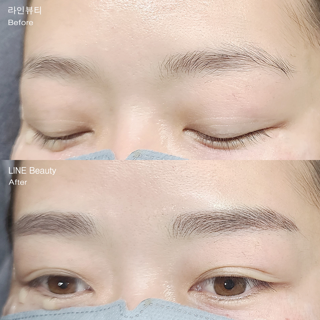 자연스럽게 풍성한 3D자연눈썹
