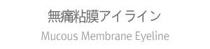 無痛粘膜アイライン